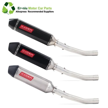 

Free Shipping Motorcycle Exhaust Escape Muffler Middle Pipe Full System Slip-On For KAWASAKI ZX 10R ZX10R ZX-10R 2008 2009 2010