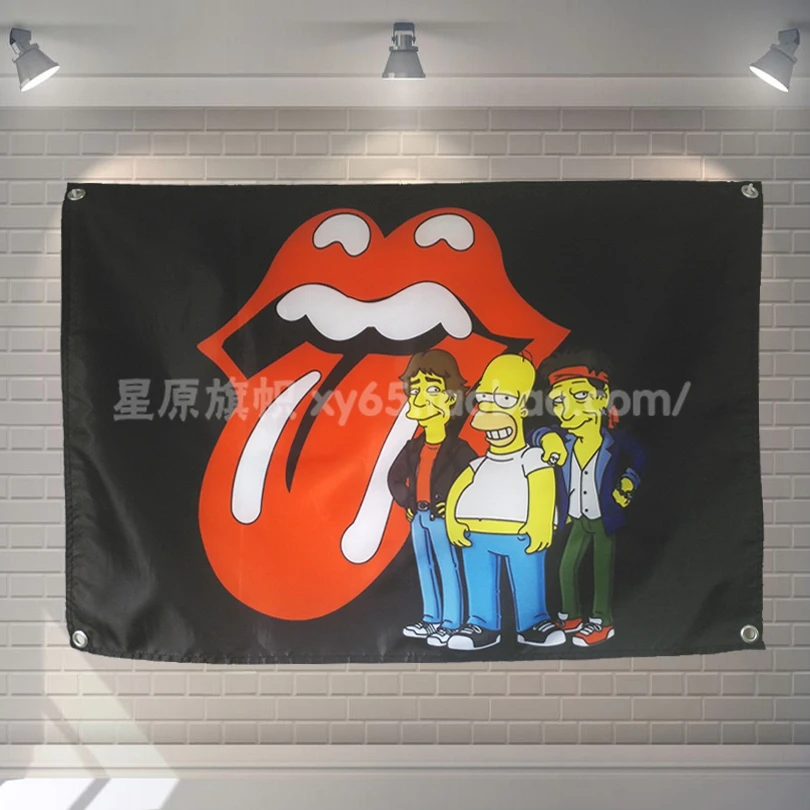 Rock постер музыкальной группы тканевый флаг баннеры гобелен кафе галерея бар