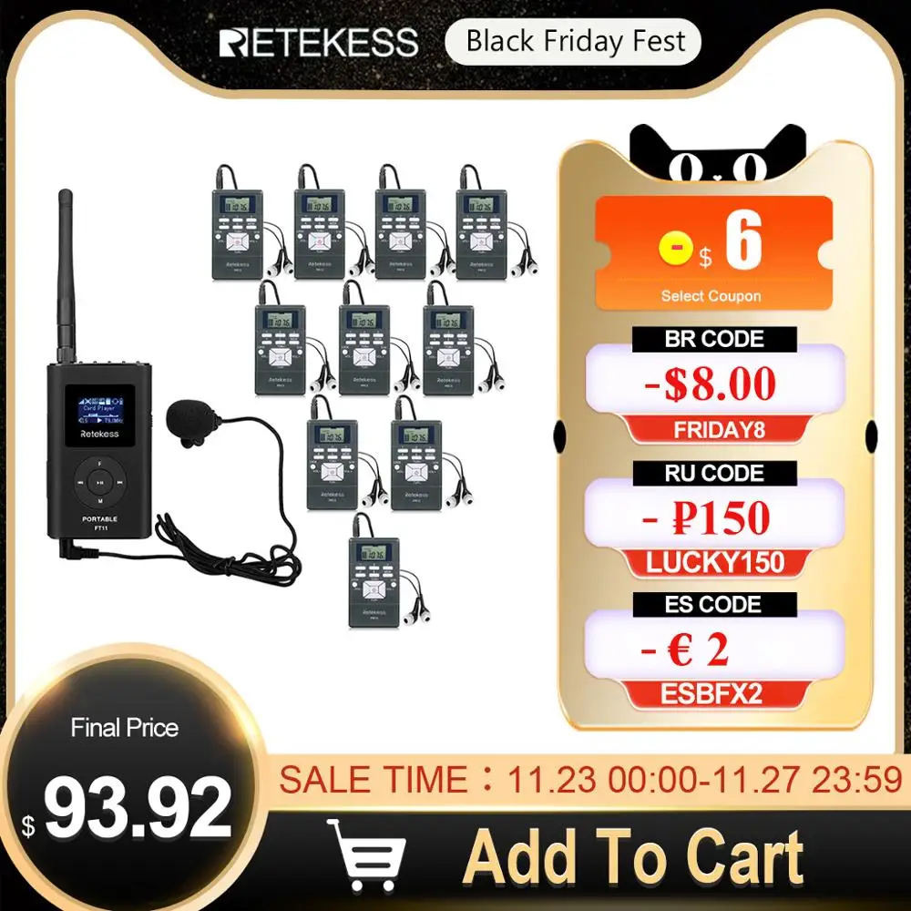 1 FM Transmitter FT11+10 FM Radio Receiver PR13