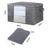 3/4 Pcs Set Foldable Comforter clothing Storage Bag Household Clothing Storage Box Dustproof Quilt Storage  wardrobe organizer 3
