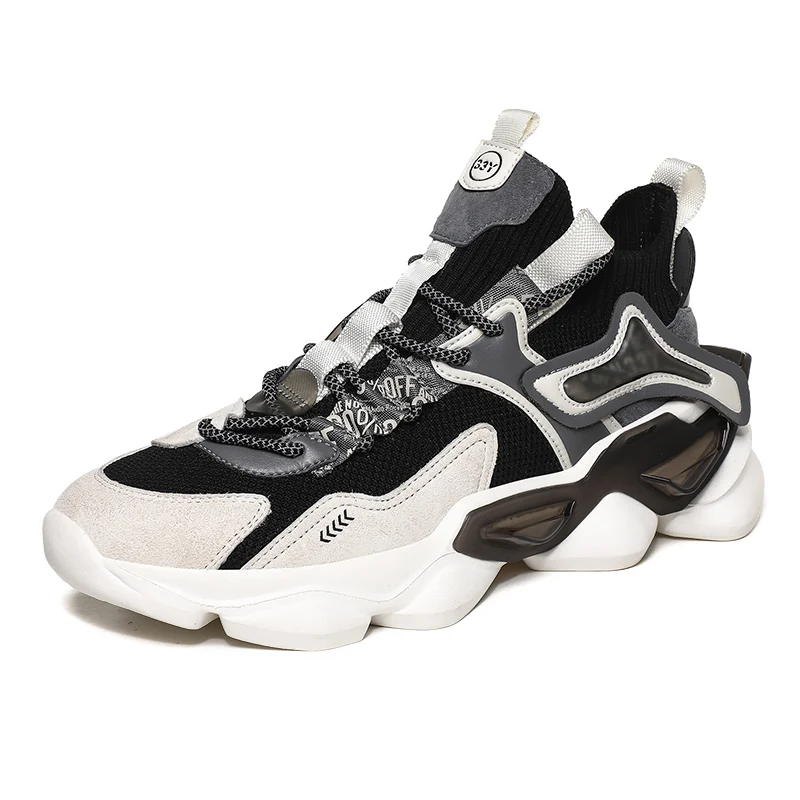 

2020 New Men's Fashion Leather Sneakers Trend Hot Sale Comfortable Man Casual Shoes Outdoor Non-slip Breathable Men Shoes