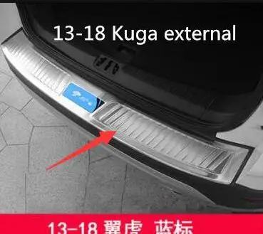 2 Новая Kuga задняя защитная накладка для Ford escape специального назначения новая Kuga Декоративная полоса из нержавеющей стали запасная коробка порог бар - Цвет: 2