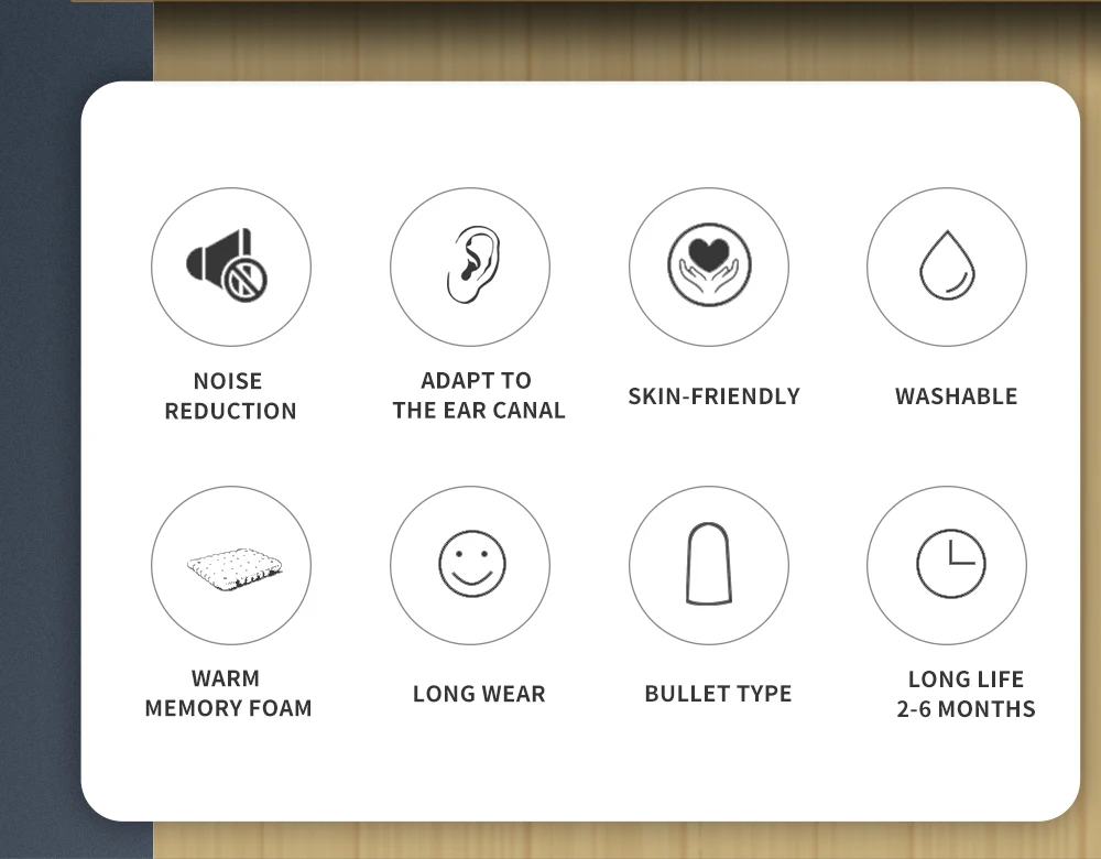 5pairs Box-packed PU Sponge Earplugs Ear Protection Noise Reduction Sound Insulation Sleep Noise Reduction - Famidy.com