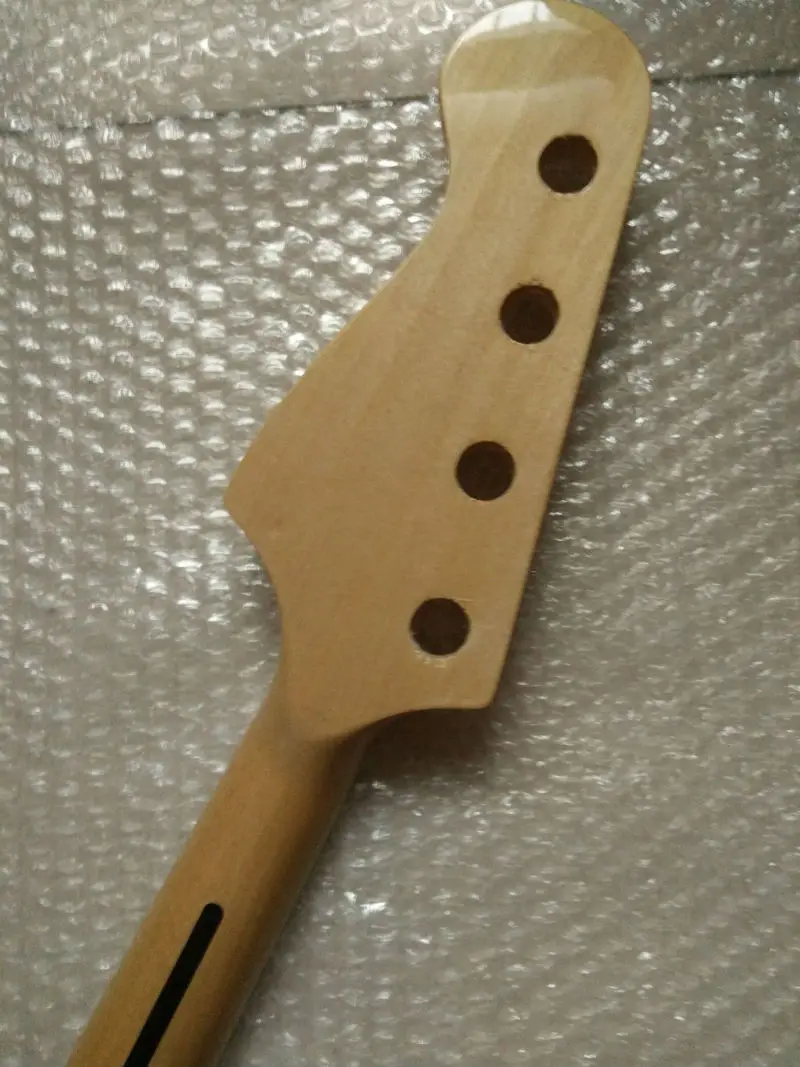 Eléctrico JAZZ bajo guitarra cuello reemplazo Arce madera 22 Fret 4 cuerdas