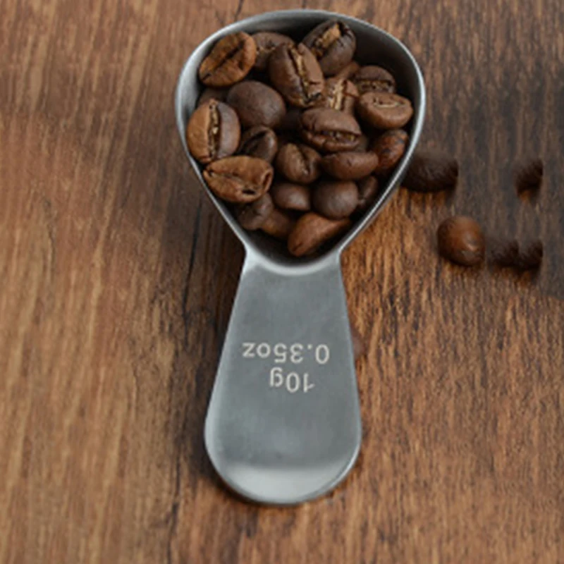 

Cafe Coffee Scoops Stainless Spoon Steel Silver Tablespoon Baking Bean Espresso Home Kitchen