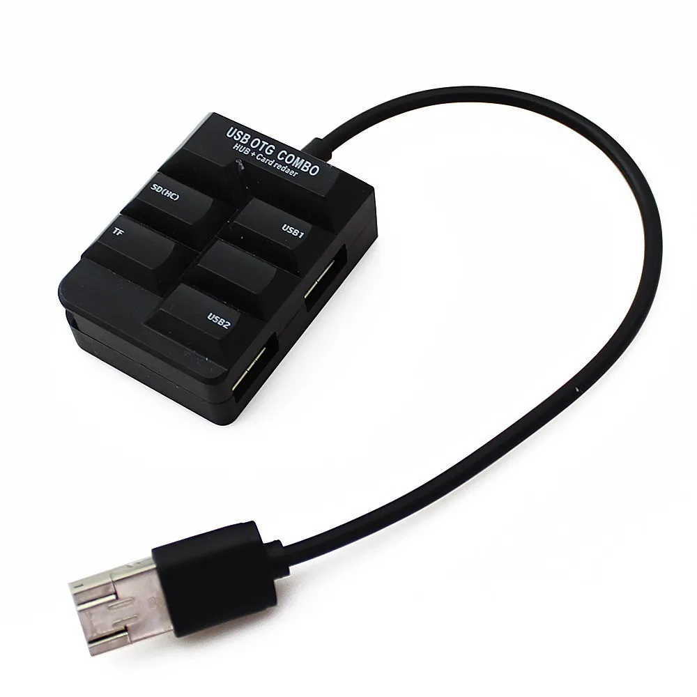 Usb chyi 2,0 OTG концентратор мульти 4 порта Micro Usb 2,0 Hab сплиттер с SD/TF кард-ридер Компьютерные аксессуары для Android смартфона