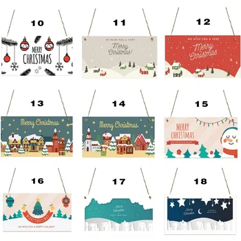 

Christmas Ornaments Decorations Wooden Shaped Embellishments Hanging Ornaments for Christmas Pendant & Drop Ornaments Decoration