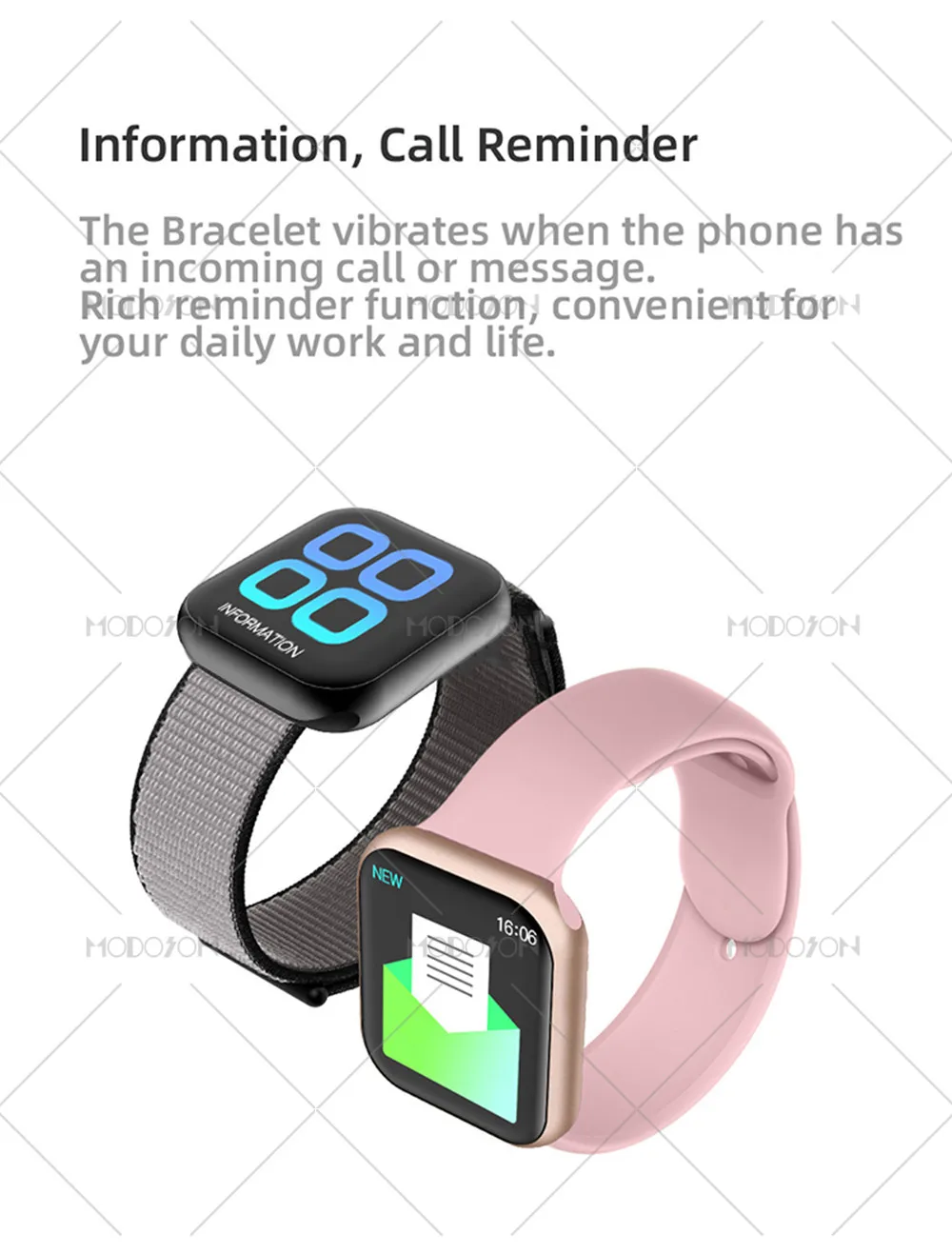 MODOSON Смарт-часы iwo 11 мини серия 5 монитор сердечного ритма браслет кровяное Кислородное давление умные часы для Apple iphone Android