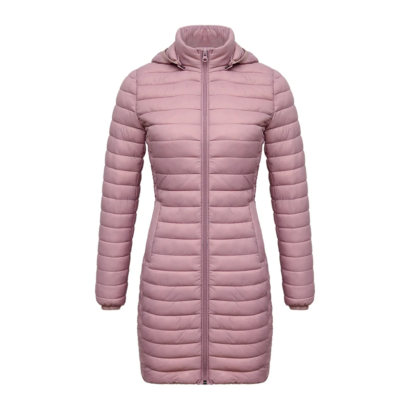 SANTELON-معطف طويل فضفاض للنساء مع غطاء محرك السيا...