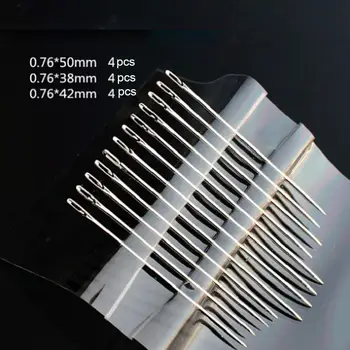 

12 Pcs Large Needle-eye Sewing Automatic Threading Embroidery Side Blind Needle Side Hanging Needle