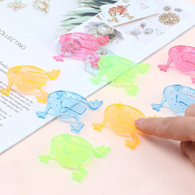 

10PCS Jumping Frog Hoppers Game Kids Party Favor Birthday Party Toys for Girl Boy Goody Bag Pinata Fillers 4.5*4.5cm