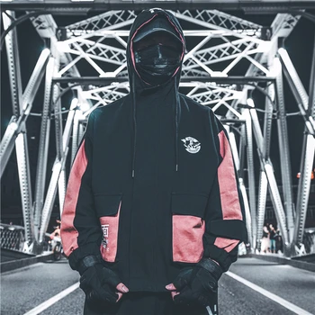 

2019 Men Fashion Mens Hip Hop Ribbon Pullovers Jacket Clothes Male Autumn 2019 Sweater