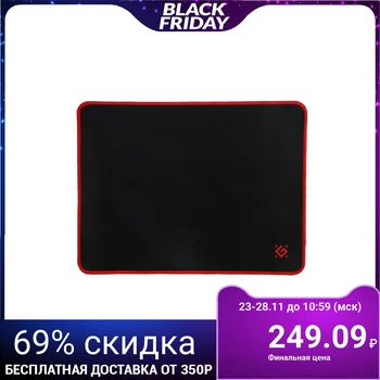 

Mouse pad Defender Black M, gaming, 360x270x3 mm, black-red 4991420