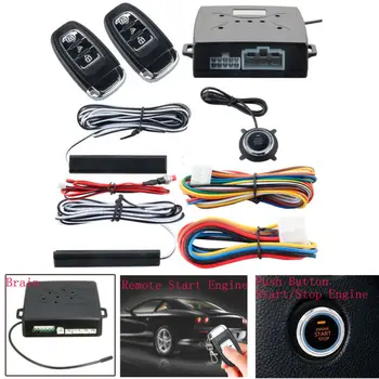 

PKE Passive Keyless Entry Push Button Remote Engine Start/Stop Alarm System Kit Brand New And High Quality