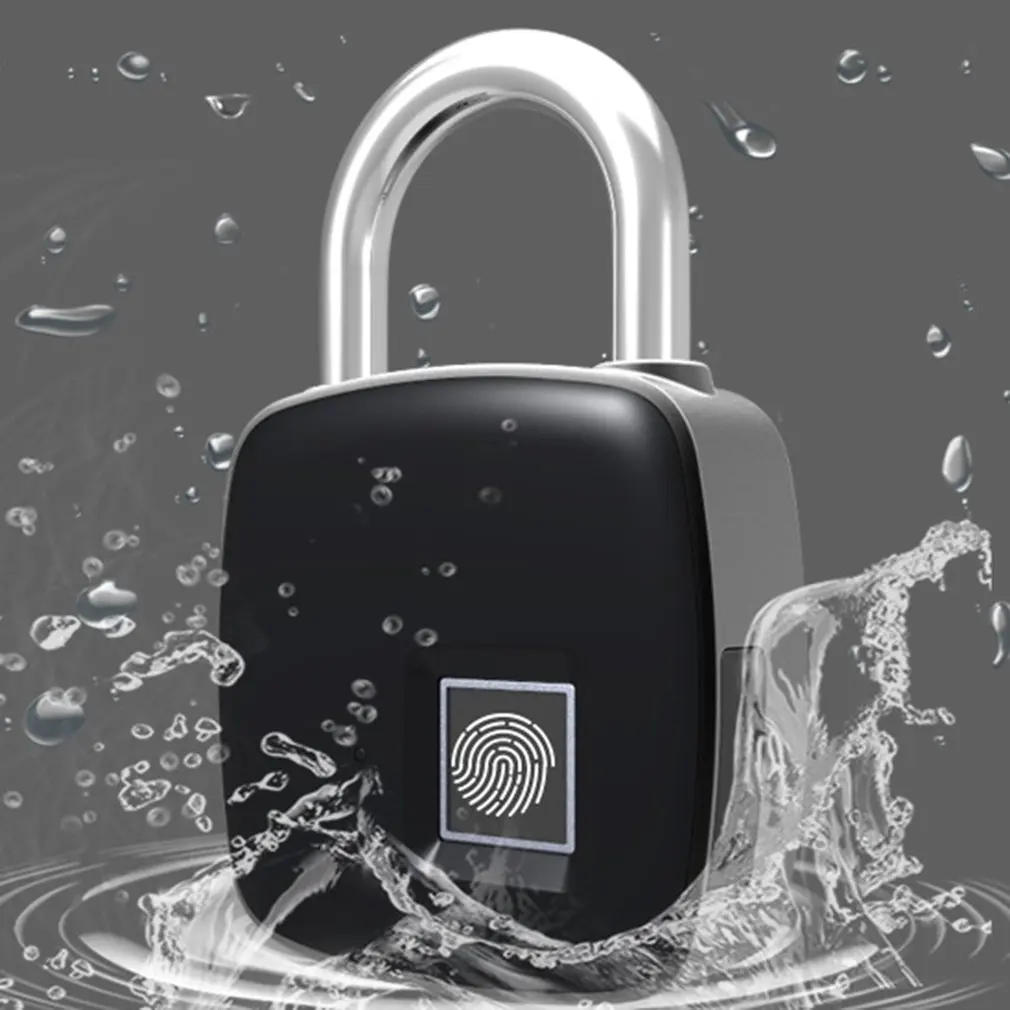LT08 Мини Смарт usb зарядка отпечатков пальцев замок IP65 Водонепроницаемый Смарт отпечатков пальцев замок для рюкзака чемодан двери шкафа