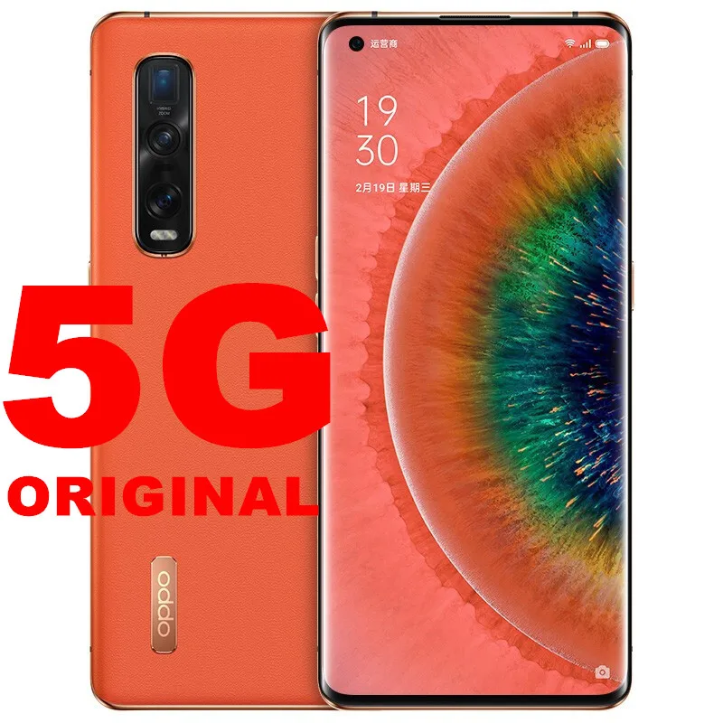 Оригинальный новейший Oppo Find X2 Pro 5G Смартфон Android 10 0 65 Вт Зарядное устройство Snapdragon