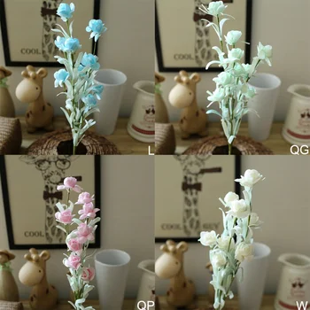 Simulation Snowflake Bud Plastic Fake Flower Home Decor Flower For Party Supplies Wedding Decor