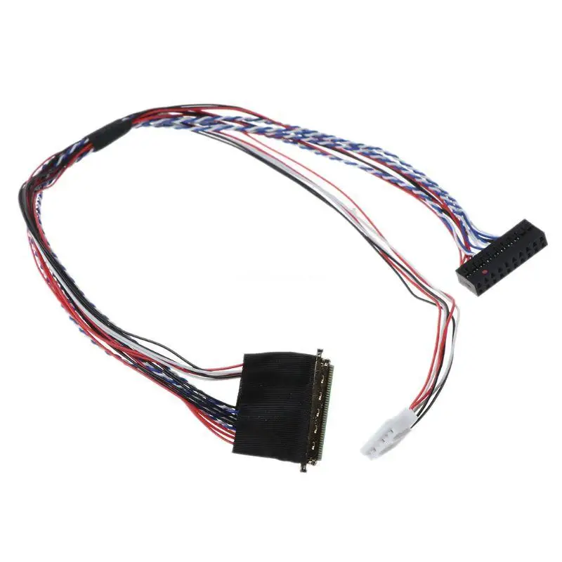 40Pin Single 6 Bit LVDS Cable Line Cord for7/8/10.1/11.6/12.5/13.3/14/15.6&quot LCD/LED Panel Display Screen Accessories Dropship |
