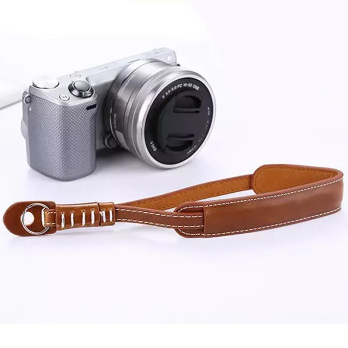 Ремешок на запястье камеры винтажный PU кожаный мягкий прочный для DSLR/SLR камеры ING-SHIPPING