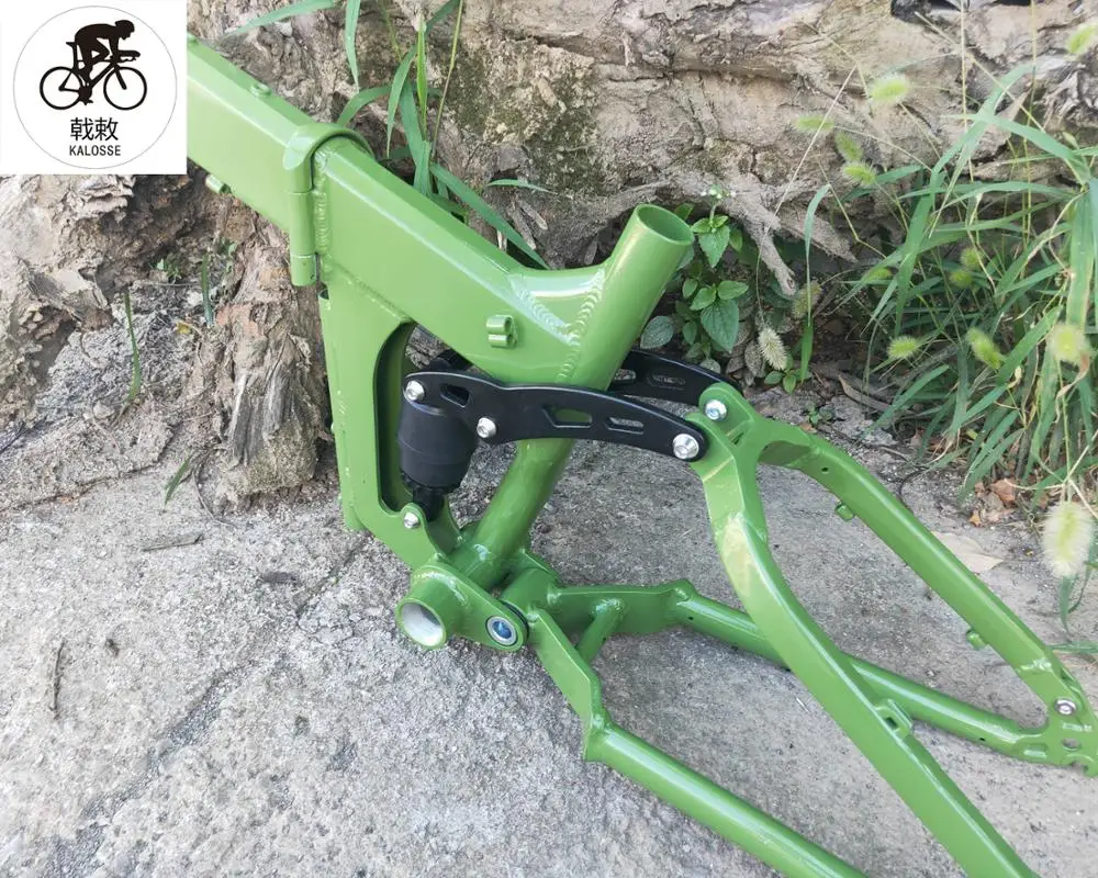 Top Kalosse 175mm width Full  suspension  Children  Snow  mountain bicycle  frame   20*4.0 tires Beach  folding  bike frame 3