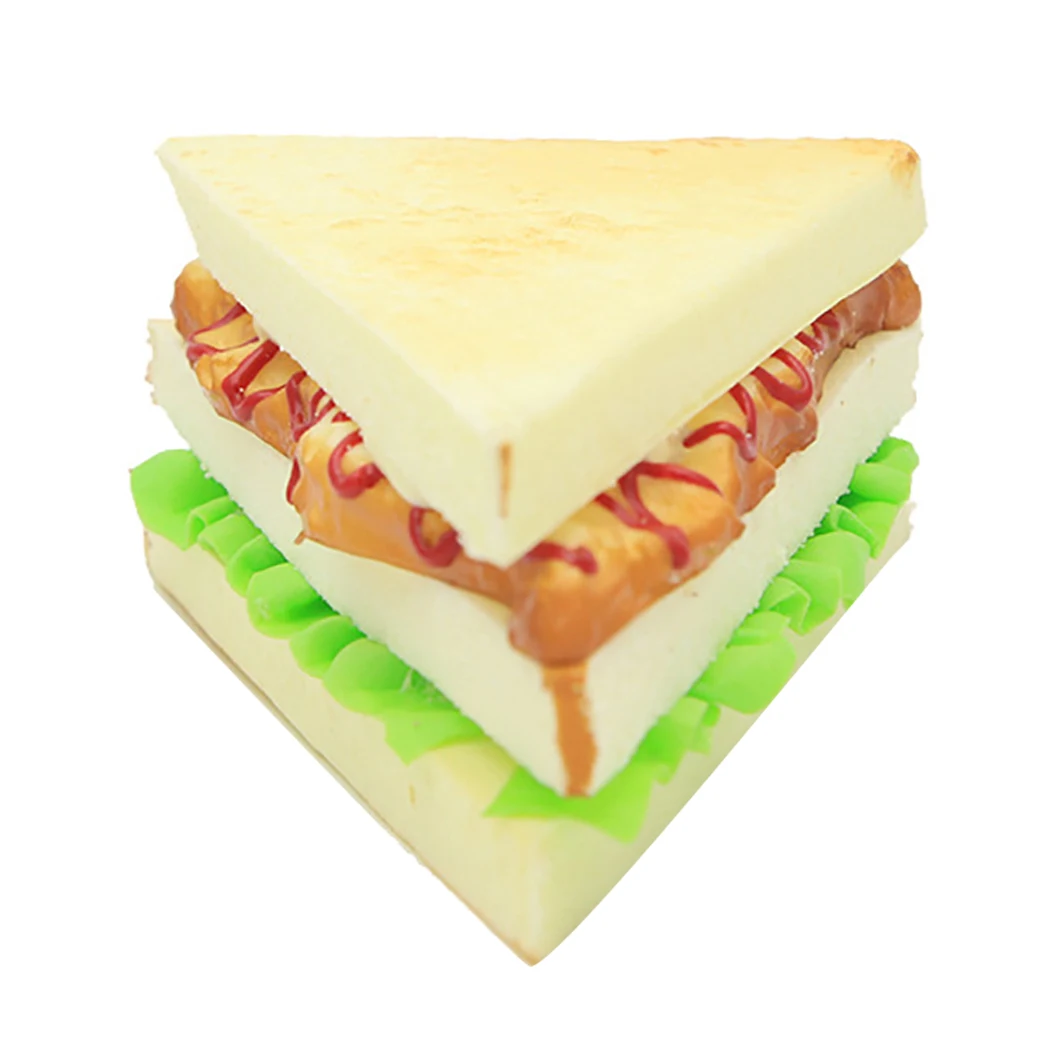 

Fake Bread Artificial Foods Sandwich Bread Festive Party Supply Simulation Bread Model Photography Fake Bread Props