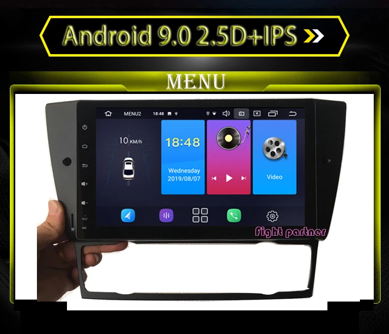 Автомагнитола 2 din на android 9 0 2.5D + IPS мультимедийный плеер для BMW E90 E91 E92 E93 320 328 3 серии