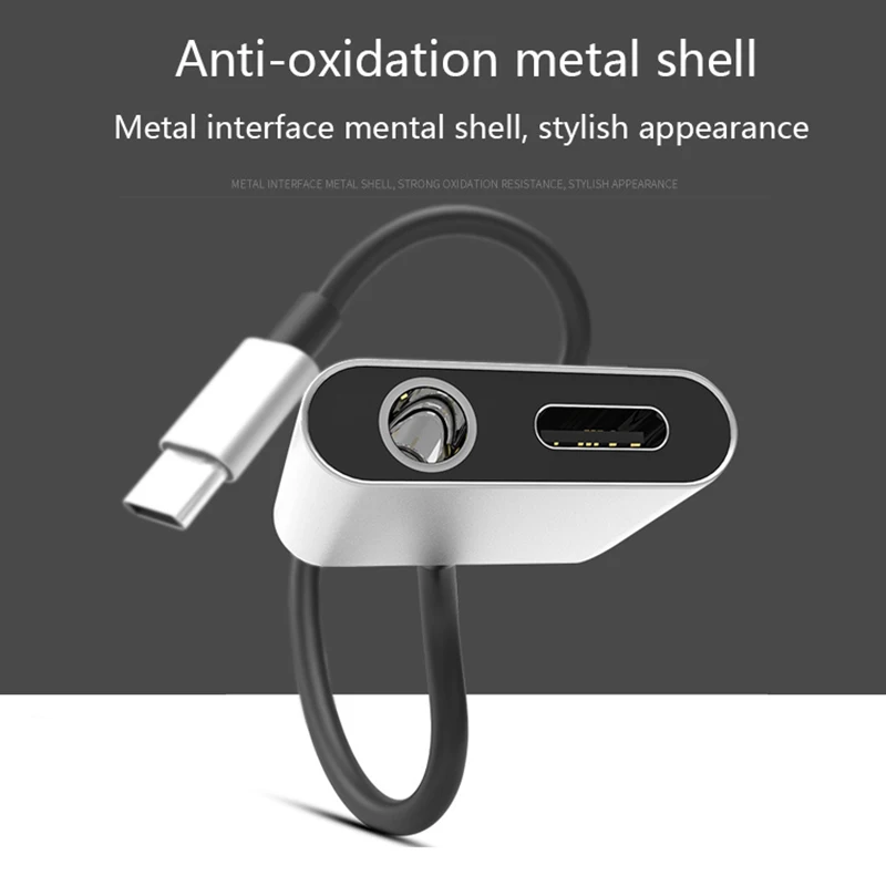2 в 1 USB C Aux аудио сплиттер адаптер тип-c до 3,5 мм разъем для наушников Тип C конвертер Кабель-адаптер для samsung xiaomi huawei