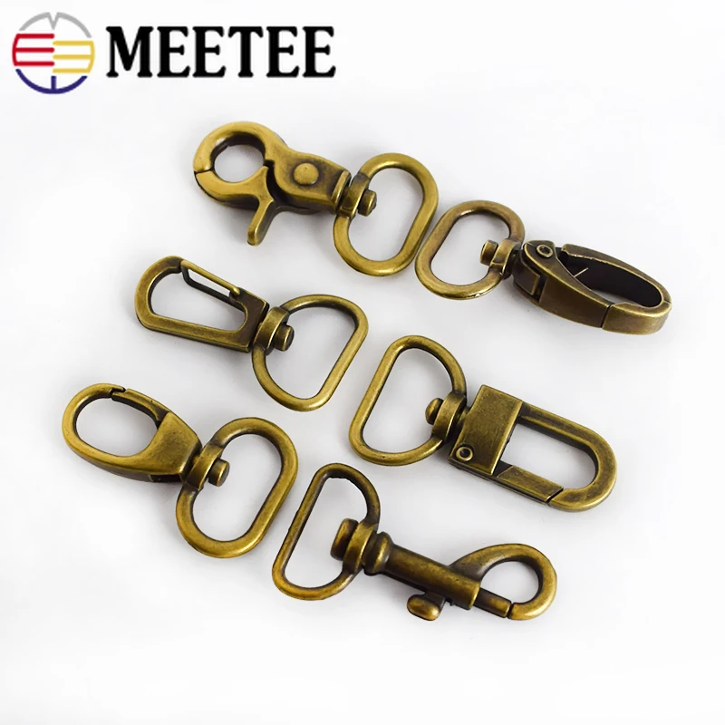 Meetee 4/10/20 шт. 2 см бронзовые защелки металлические карабинные реснички для омаров