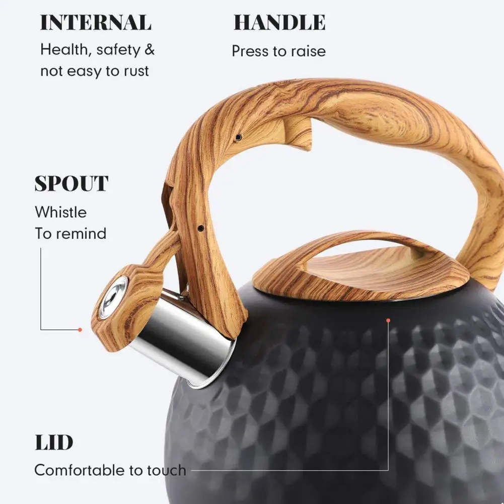 Kettle Whistling Kettle Stainless Steel Eco-friendly Durable Tea Milk Coffee Water Boiling Pot Drinkware Kettles