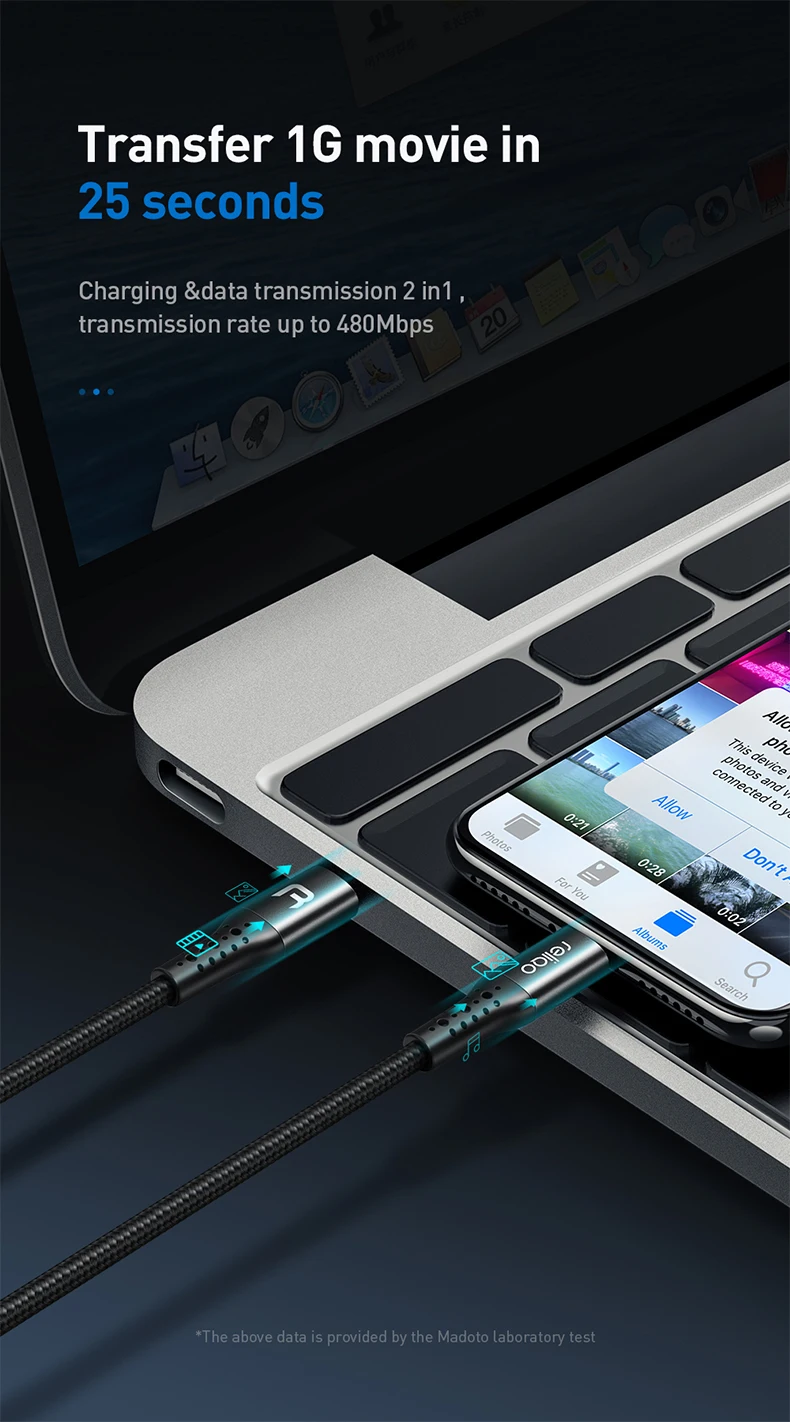 18 Вт MFI Сертифицированный usb type c к lightning зарядный кабель PD быстрое зарядное устройство для iPhone xs xr 8 7 6s plus 11 ipad pro 1 м 2 м