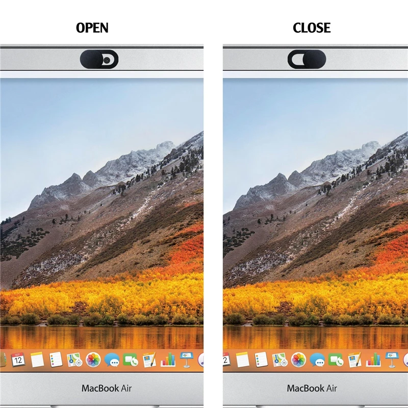 3 шт ультра тонкий чехол для веб-камеры магнит затвора слайдер для Macbook Pro IPhone ноутбуки объектив веб-камера крышка наклейки со светодиодной подсветкой