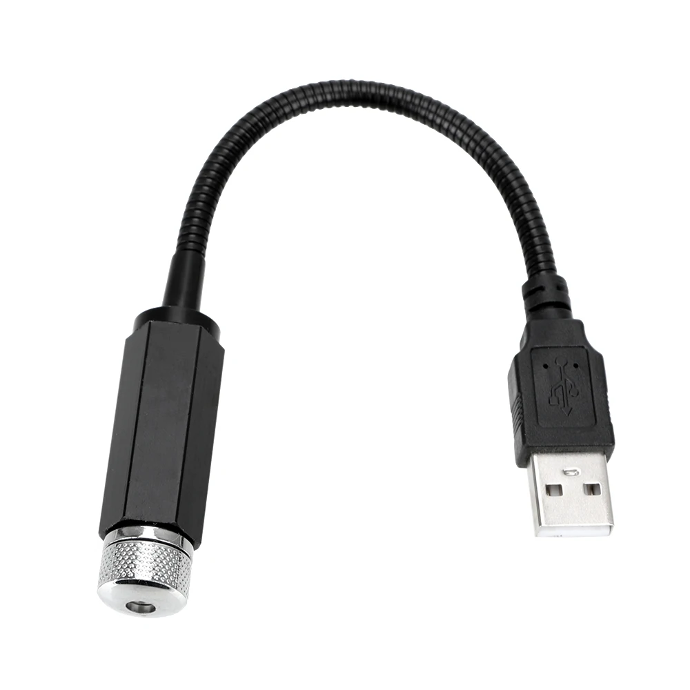 Hexagon FORAUTO USB светодиодный автомобильный атмосферный светильник, светильник на крыше автомобиля, проектор, декоративный светильник, регулируемый светильник, несколько эффектов - Испускаемый цвет: Hexagon