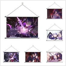 

Genshin Impact Baal Raiden Shogun Alloy Fabric Wall Poster Scroll
