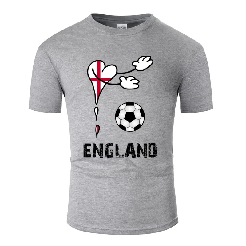 Индивидуальные флаг Fanshirt Англия футбол футболка для мужчин Потрясающие Новые мужские и женские футболки винтажные футболки размера плюс 5xl