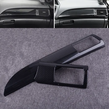 

DWCX Carbon Fiber Style ABS Automobile Car Panel Vent Air Outlet Decoration Strip Trim Fit for Honda Accord 2014 2015 2016 2017