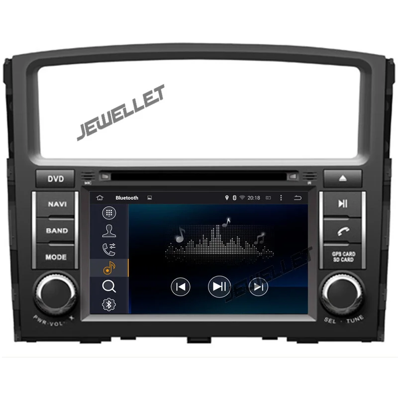 Perfect Quad core 1024*600 HD screen Android 9.0 Car DVD GPS radio Navigation for Mitsubishi Pajero 2007-2016 with 4G/Wifi OBD DVR 1080P 4