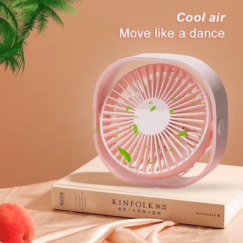 

Desktop USB Mini Fan with 360 Degrees Rotation 3 Gears Silent Natural Wind Handheld Air Cooling Fan For Home Office Gift