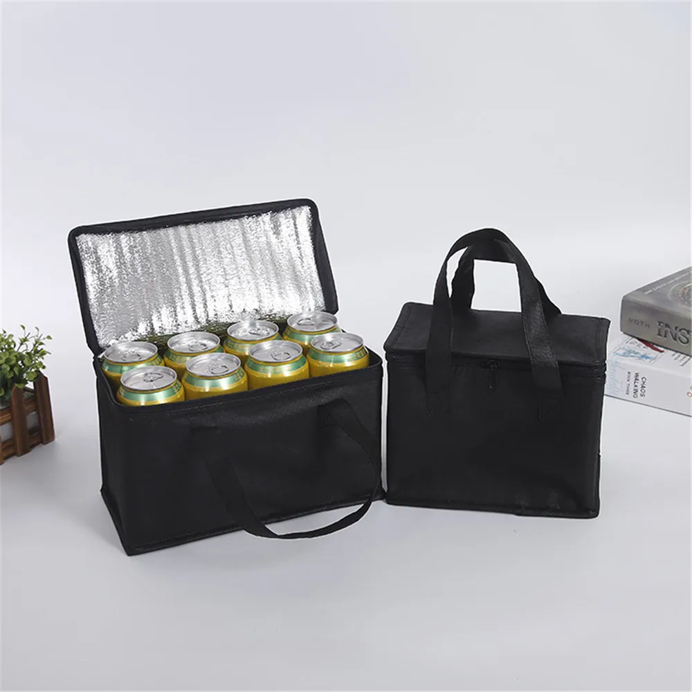 New Lunch Thermal Cooler Bag Insulation Food Holder Insulated Storage Box Non-woven Portable Picnic Camping Cooler Drink Carrier