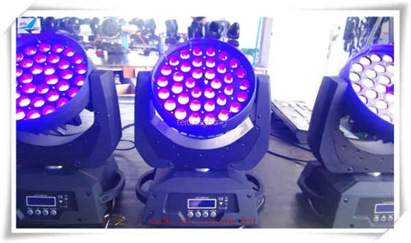 E-6pcs с самыми низкими ценами fly чехол rgbwa УФ 36x18 Вт led перемещение головы мыть зум светильник звуковая активация dmx светодиодный зум мыть движущийся сценический