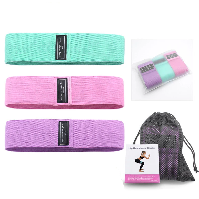 Elastic Fabric Resistance Bands Sets Pull Rope Workout Booty Elast Band