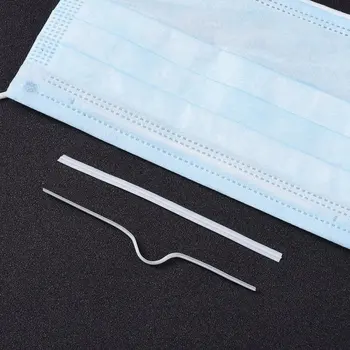 

1000pcs PE Nose Bridge Wire for Mouth Cover DIY Disposable Mouth Cover Material White15cm(5.9") 20cm(7.87") long 4mm wide