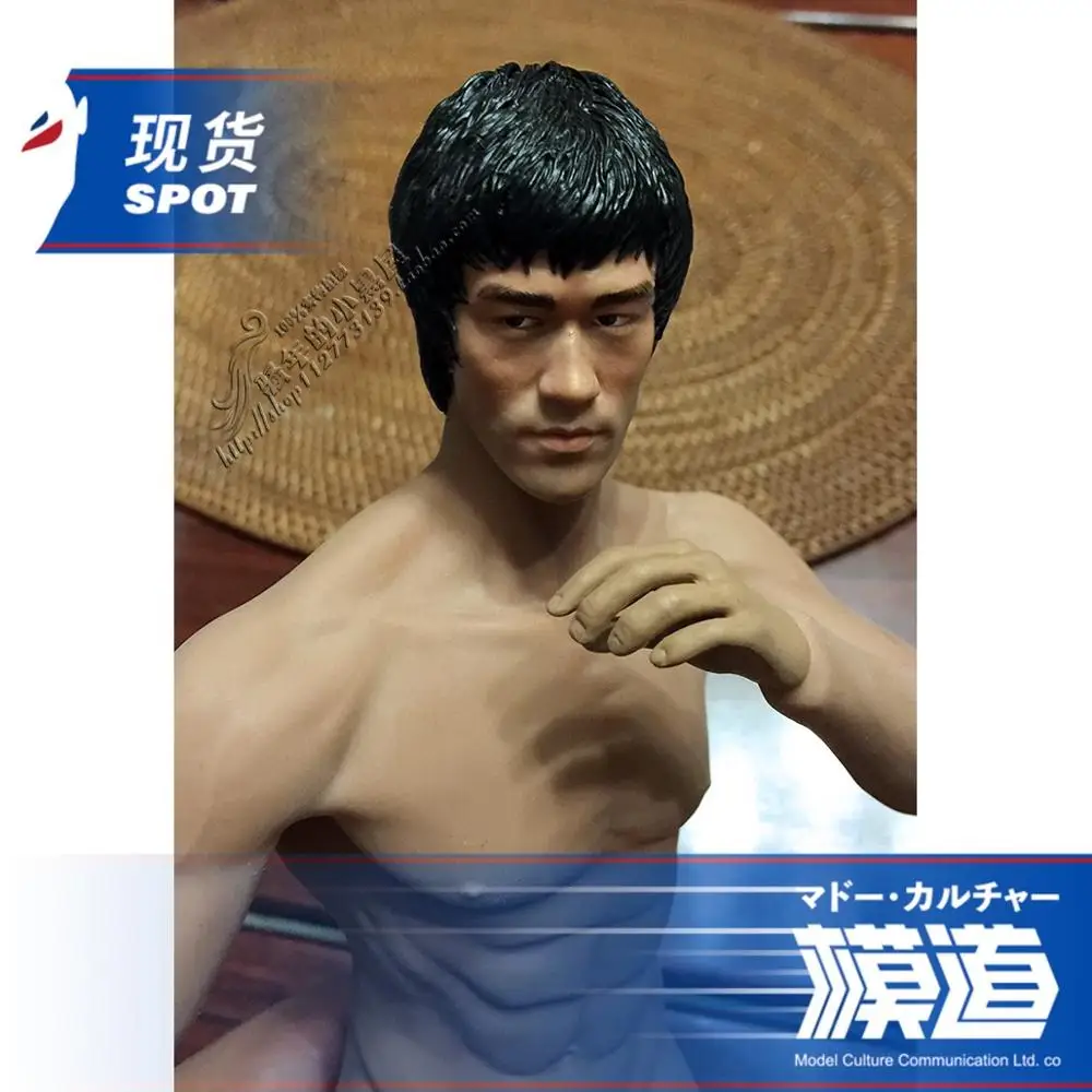 1/6 Брюс Ли голова лепить 1,0 для 12 дюймов Фигурка DIY - Цвет: head and body