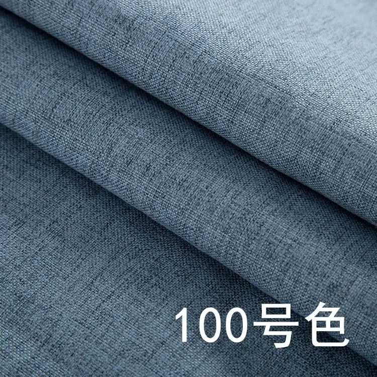 number 100 Одноцветная льняная ткань, занавески 85%, занавески для спальни, гостиной, занавески s, розовые, синие, белые шторы, изготовленные на заказ, размер - Цвет: number 100