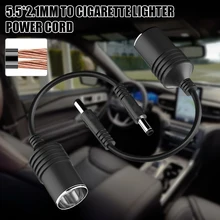 

12V DC5.5x2.1mm Male to Car Cigarette Lighter Socket Female Adapter Cable PVC Power Converter Cord Car Truck Bus Accessories