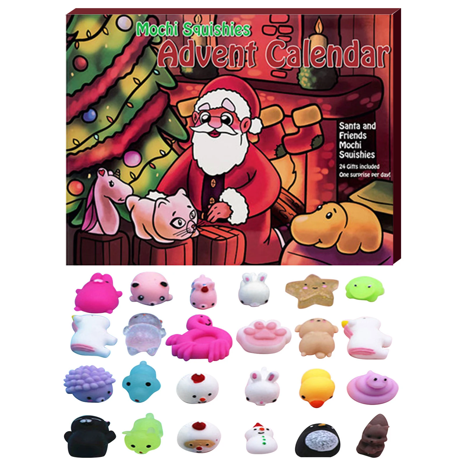 Details about   Advent Calendars 2020 Christmas Countdown Toys with 24pcs Cute Animal Toys Gift 