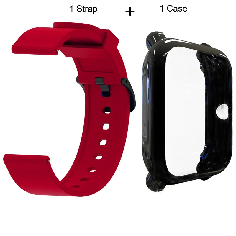 

Amazfit Bip Bracelet Protector Cases For Original Xiaomi Amazfit Bip Lite Watchband Screen Case TPU Soft Silicone Watchstrap