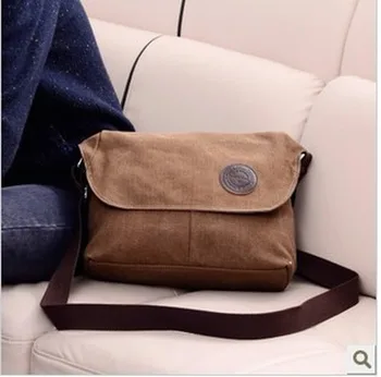 

2020 new men's bag canvas bag men's shoulder bag messenger bag casual men's bag bag student bag