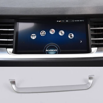 

Lsrtw2017 Carbon Fiber Car Navigation Screen Chrome Trims for Haval H6 2017 2018 2019 2020 Accessories great wall GPS LCD