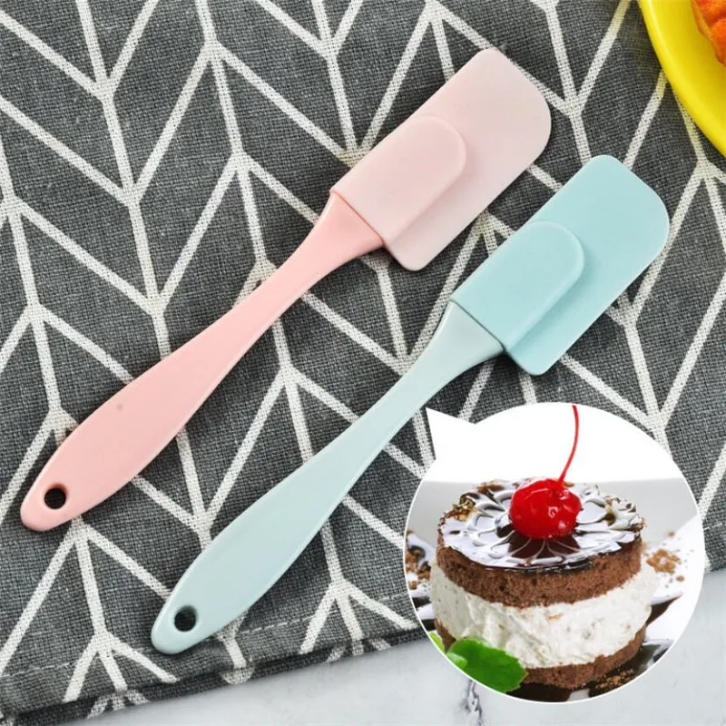 3Pcs/Set Kitchen Utensils Cooking Supplies Multi Purpose Blue/Pink Cake Spatula Baking Tools Silicone/PP Non-stick BBQ Brushes