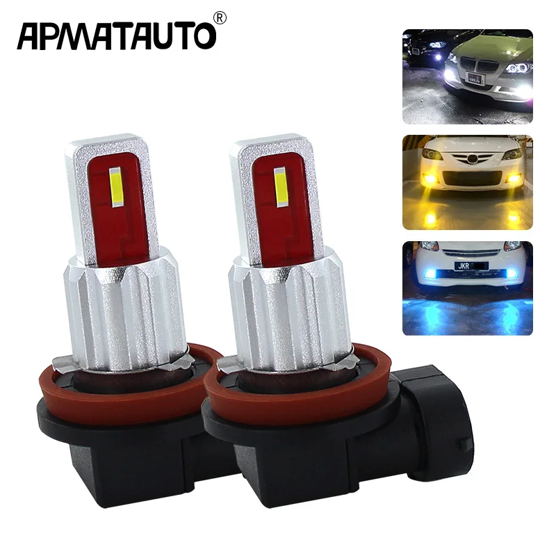 2 шт. светодиодный светодиодные лампы H1 H3 H7 H11 9005/HB3 9006/HB4 6000 К | Автомобили и